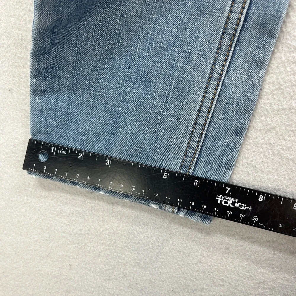 Levis Jeans Boys 8 Slim 505 Regular Light Blue Denim Pants Adjustable Waist Kids